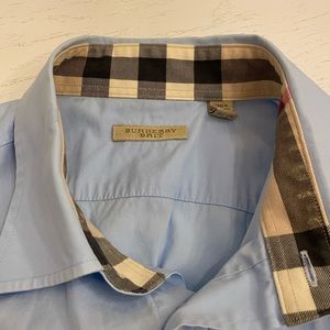 Burberry men’s classic plaid shirt